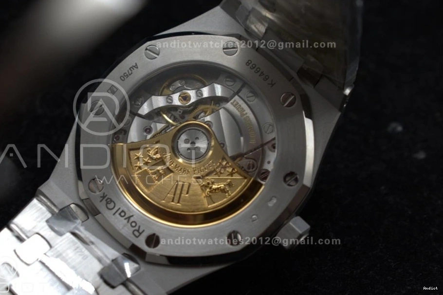 1:1 APSF on SS 15454 Bracelet Textured Clone Super Best Oak Frosted Edition SA3120 Dial SS 37mm Grey Royal 0317